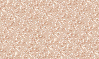 Seamless Terrazzo Stone Fragment Pattern Design