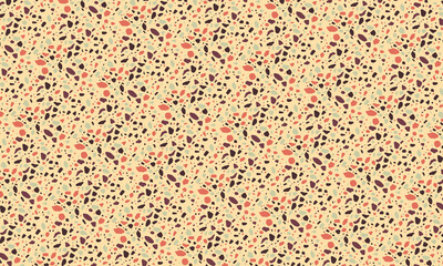 Seamless Terrazzo Stone Fragment Pattern Design