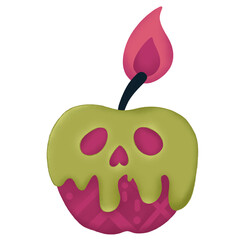 Obraz premium Apple poison candle