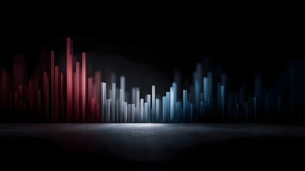 Vibrant data visualization depicting financial insights