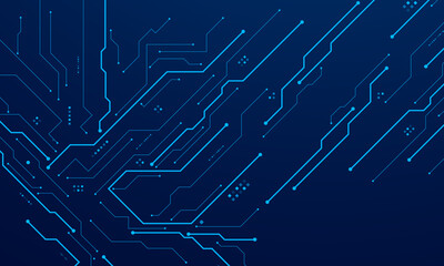 vector futuristic circuit board , Electronic motherboard , Communication and engineering concept , Hi-tech digital technology concept	
