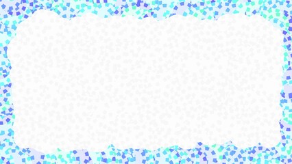 abstract dot geometric summer blue background with frame