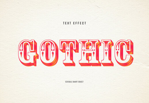 Gothic Text Effect