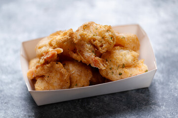 fried battered shrimp seafood