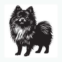 Obraz premium vector illustration of a dog