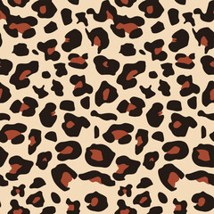 leopard print animal skin texture seamless modern fashion design