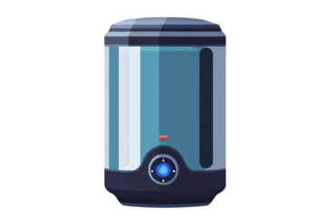 Sleek futuristic water purifier ensuring clean hydration for health conscious homes with a on transparent background