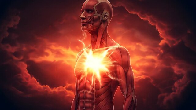 Human torso anatomy illustration