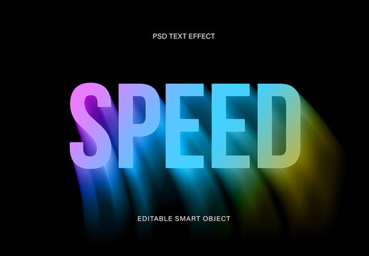Speed Path Motion Blur Text Effect