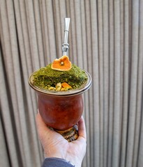 The most perfect, original and best yerba mate chimarrão in the world. With dehydrated orange peel and a classic ambiance.