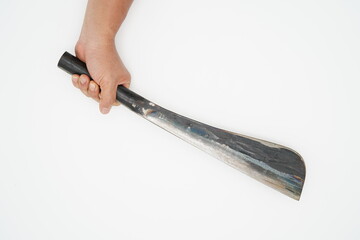 A machete on a white background.
