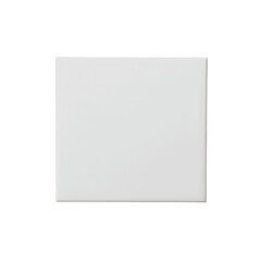 A square white block sits centered against stark black, radiating minimalist simplicity and