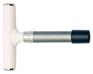 Medical percussion hammer for chiropractic and physical therapy on a transparent background