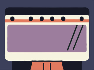 vector illustration of a blank board