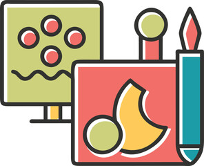  vector illustration of a set of icons for design