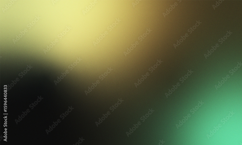 Aufkleber abstract gradient background with grain texture in shades of green and gold new 2025 trendy grainy g