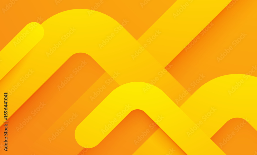 Poster abstract orange wave background with gradient curves and light texture design