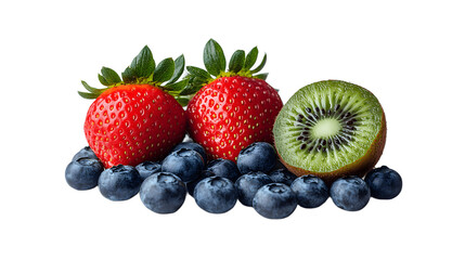 blueberries and strawberries