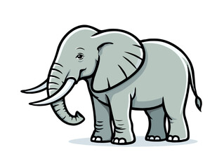 Obraz premium elephant cartoon illustration