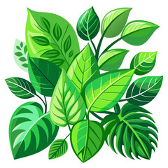green leaves vector