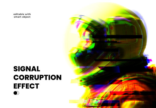 Signal Corruption Photo Effect