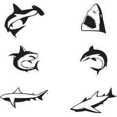 vector set of fish