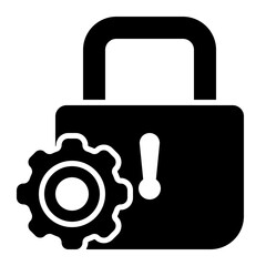 Padlock & Gear icon