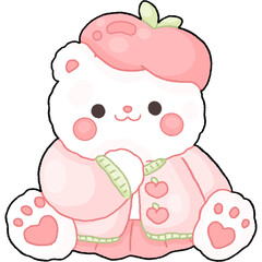 Baby peach bear