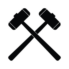  Crossed Hammers Silhouette