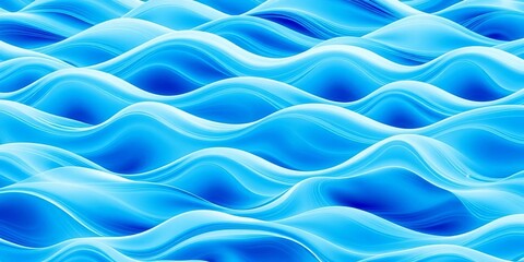 Subtle blue and white wave pattern, seamlessly repeating, fabric, light