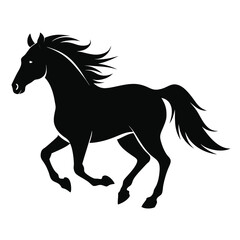 Silhouette of Galloping Horse