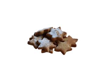 Cinnamon stars Cinnamon stars for Christmas isolated on white background, PNG