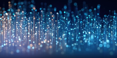 Digital Circuit Overlay with Abstract Bokeh for Technology Backgrounds

