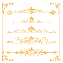 elegant decorative dividers ornate line separator 