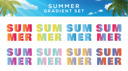 Summer gradient set