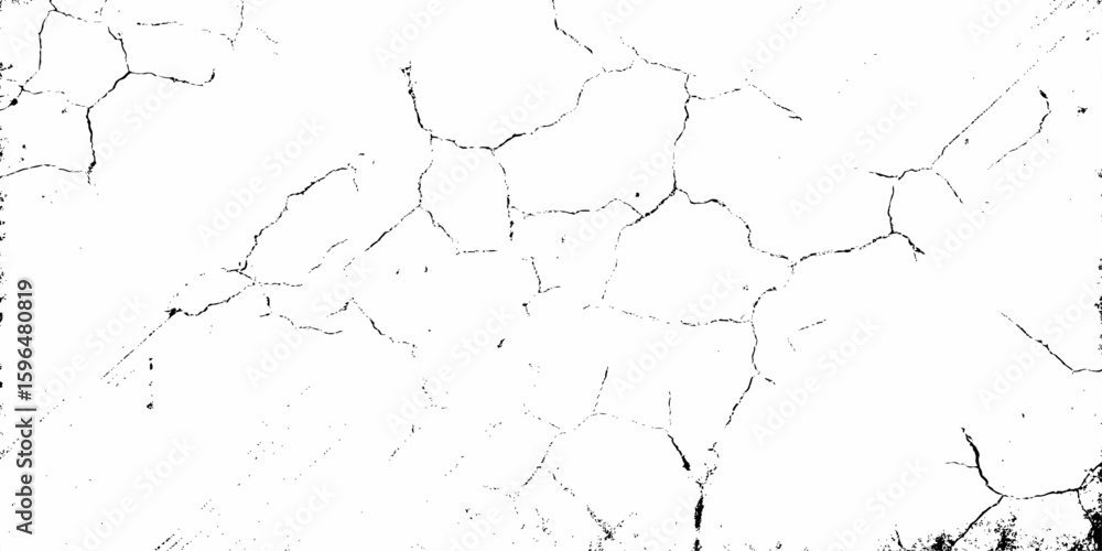 Poster black and white abstract background with cracks, dots, and diagonal lines adding a grunge style look