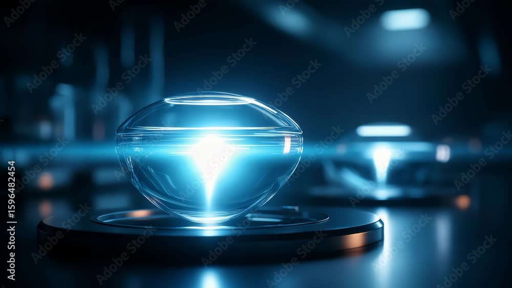 Aufkleber future tech core data visualization concept presentation