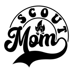 Scout mom SVG Design
