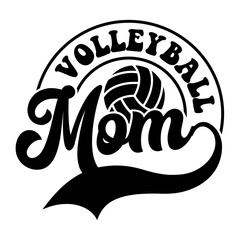 Volleyball mom SVG Design
