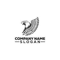 Obraz premium Eagle Head Profile Icon Logo Design
