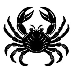 Obraz premium Crab fish vector illustration perfect for posters, icon, t-shirts, cards, wall art prints and ai design.