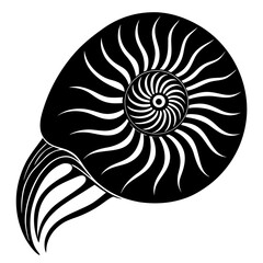 Obraz premium Nautilus fish vector illustration perfect for posters, icon, t-shirts, cards, wall art prints and ai design.