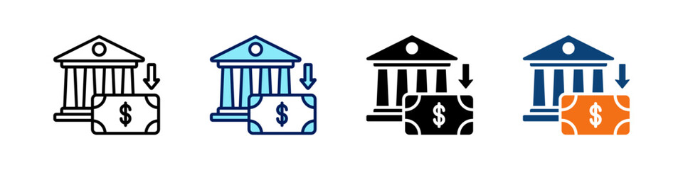 Replenishment All In One Icon Multi Styles Vector Set