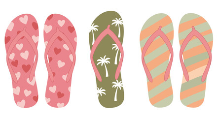 flip flops vector illustration