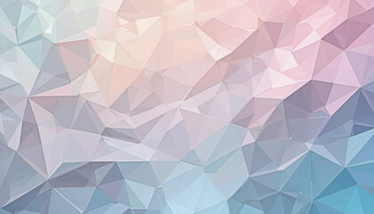 Obraz premium Pastel Polygonal Abstract Pattern - Low Poly Background