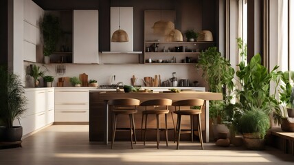 Scandinavian Style Kitchen with Natural Light