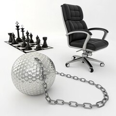 business meeting room with office chairs