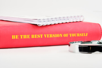 Business motivational inspirational concept. Copy space. Motivational inspirational symbol BE THE...