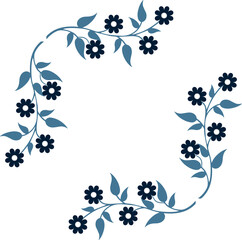 Blue Flowers Vectors