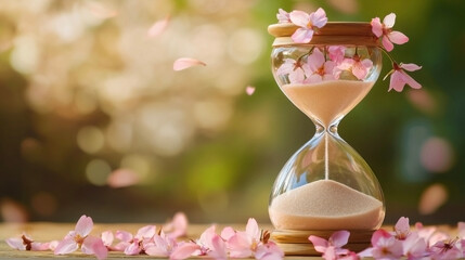 桜と砂時計